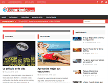 Tablet Screenshot of lacorriente.com